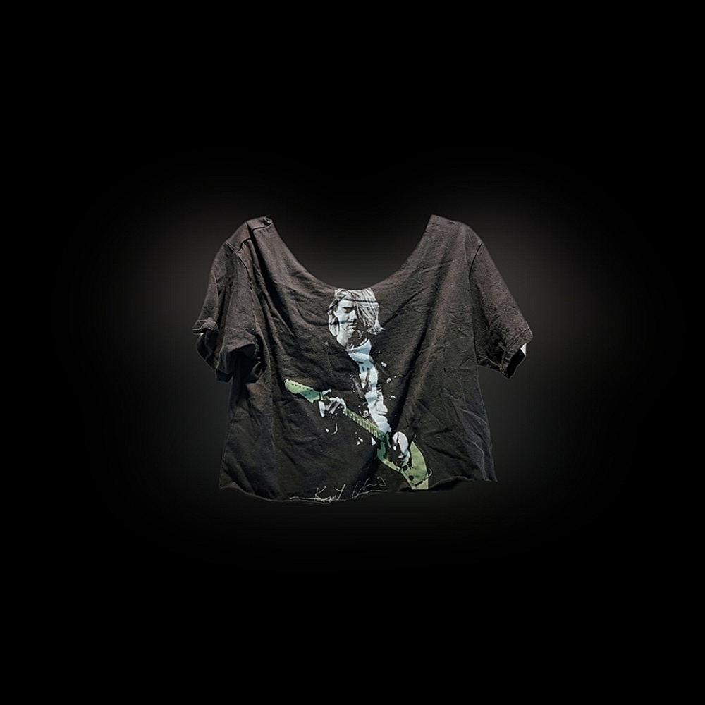 Kurt Cobain cropped tee m/l